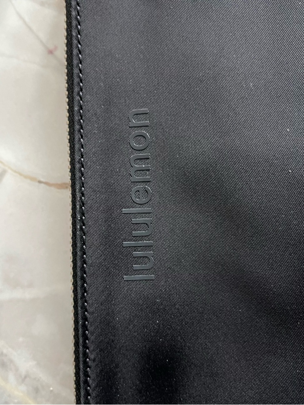 lululemon Black Zip Pouch with Embossed Logo - Picture 3 of 7